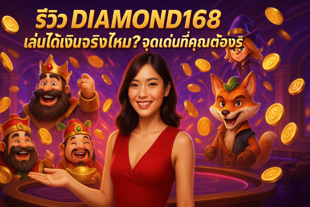 รีวิว DIAMOND168 เล่นได้เงินจริงไหม? จุดเด่นที่คุณต้องรู้