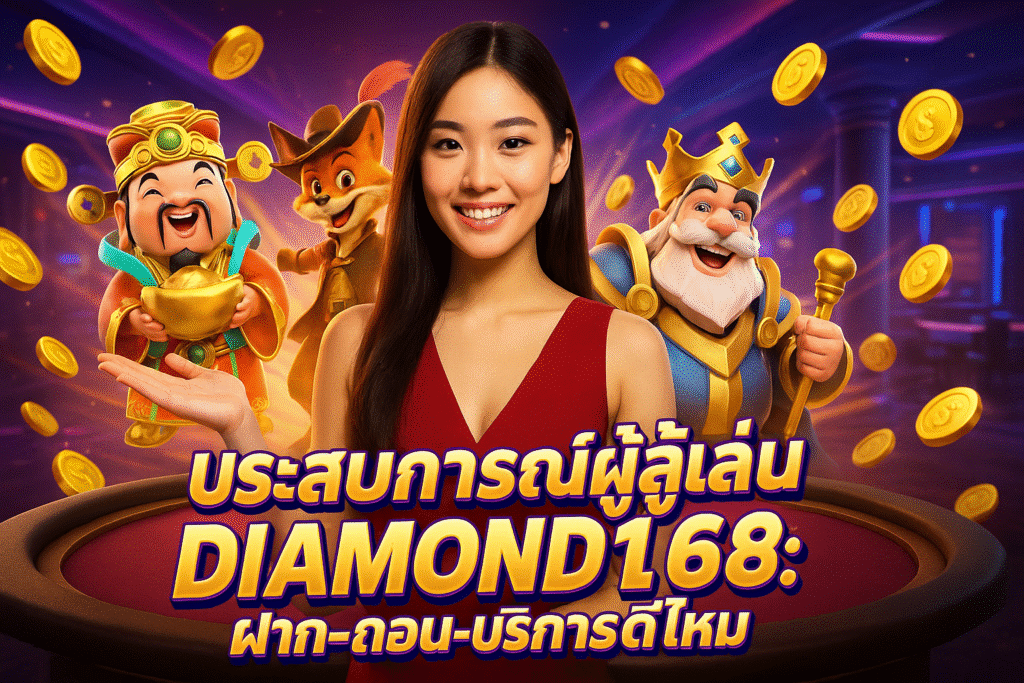 ประสบการณ์ผู้เล่น DIAMOND168 ฝาก-ถอน-บริการดีไหม