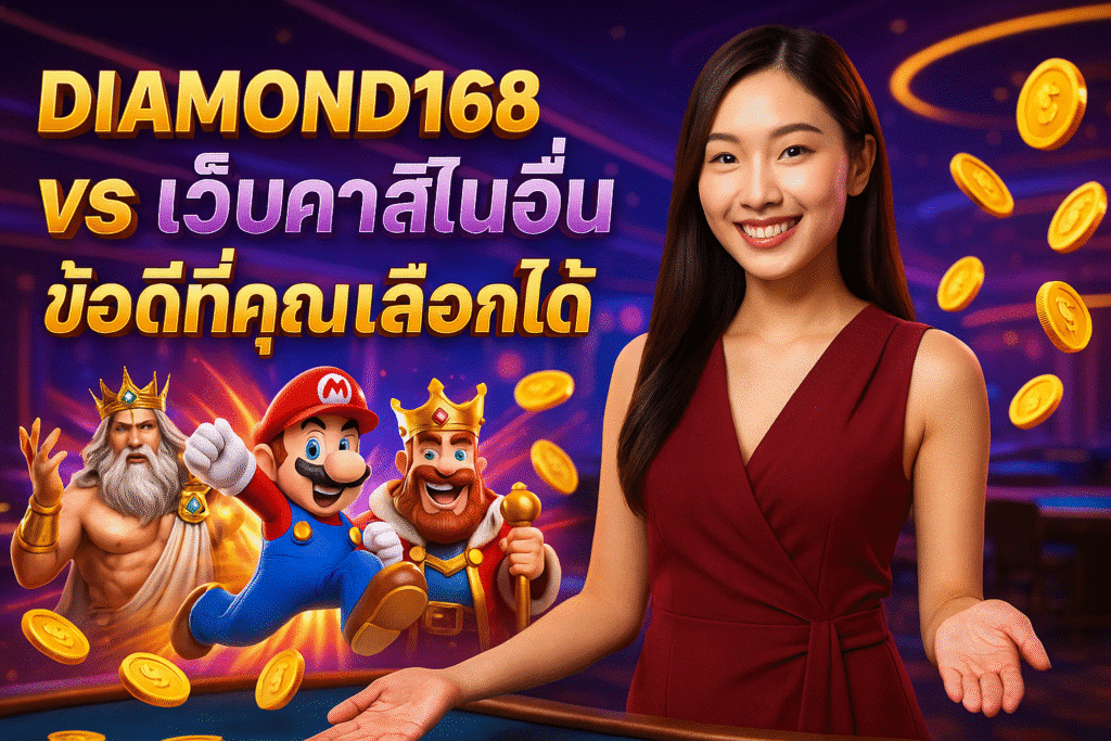 DIAMOND168 vs เว็บคาสิโนอื่น ข้อดีที่คุณเลือกได้